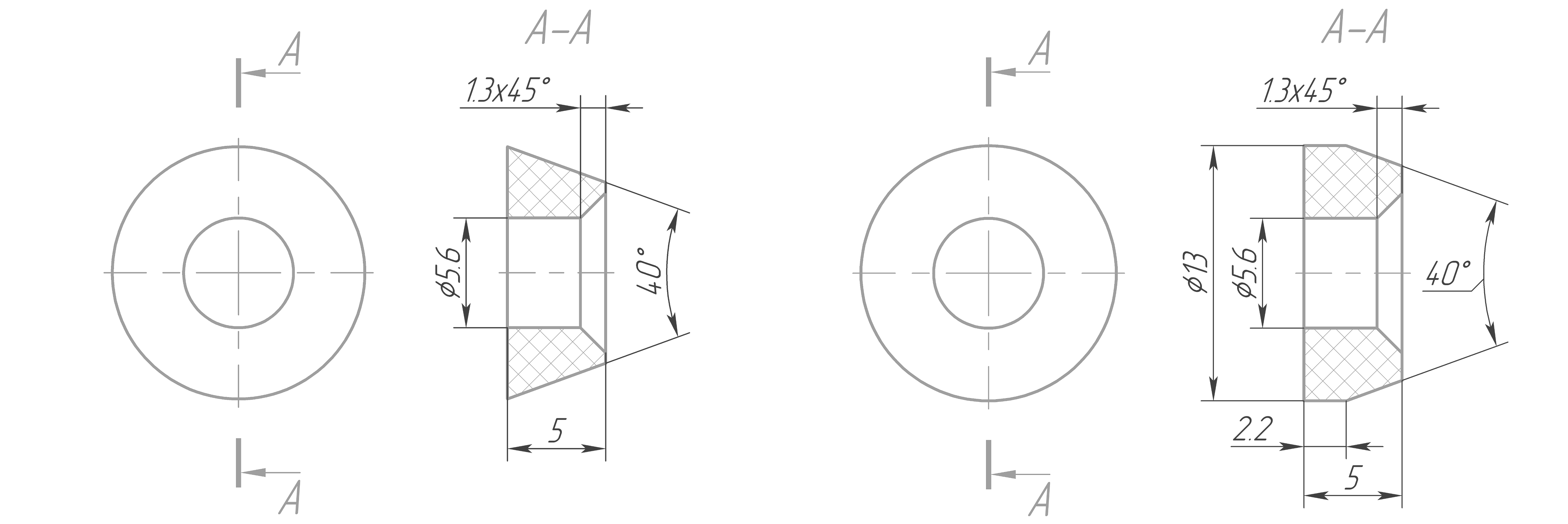 Детали клапана обратного из PETG